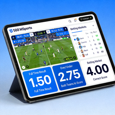Tampilan detail pertandingan sepak bola di M88 MSports dengan odds dan berbagai pasar taruhan yang ditawarkan